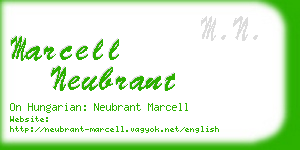 marcell neubrant business card